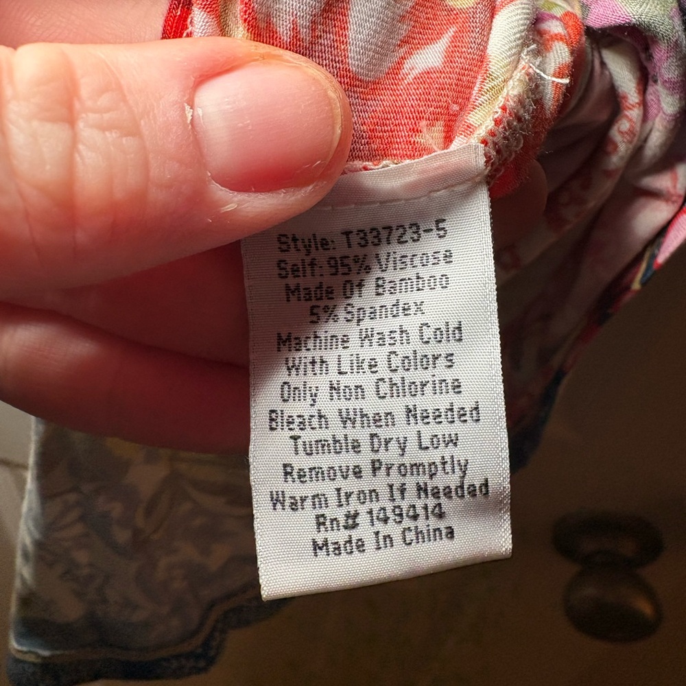 Johnny Was Tango Patchwork Midi‎ T-Shirt Dress | XS - Picture 9 of 9